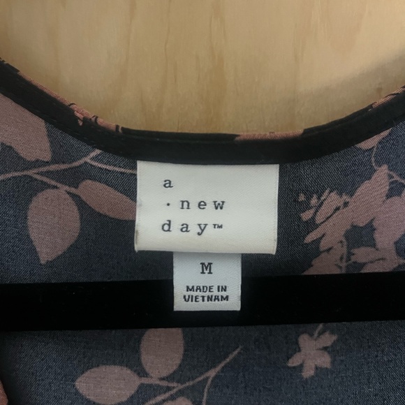 a new day Black Maxi Dress with Brown Floral Print - Picture 3 of 3